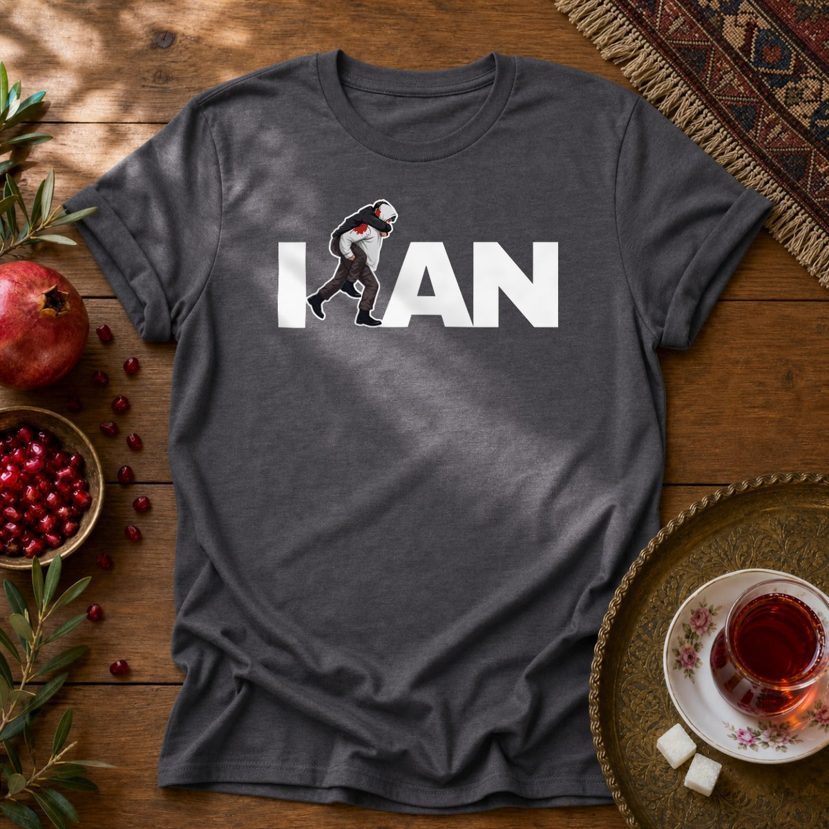 Iran's Fighter (Hamid Mahdavi) Unisex T-Shirt - Dark Heather