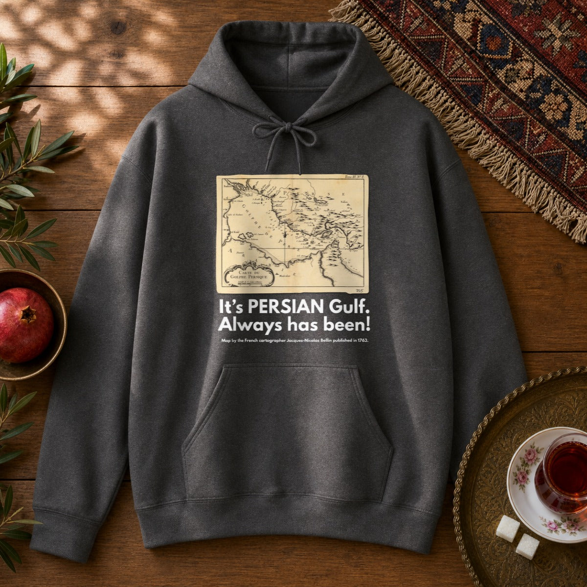 It's PERSIAN Gulf Hoodie - Dark Heather