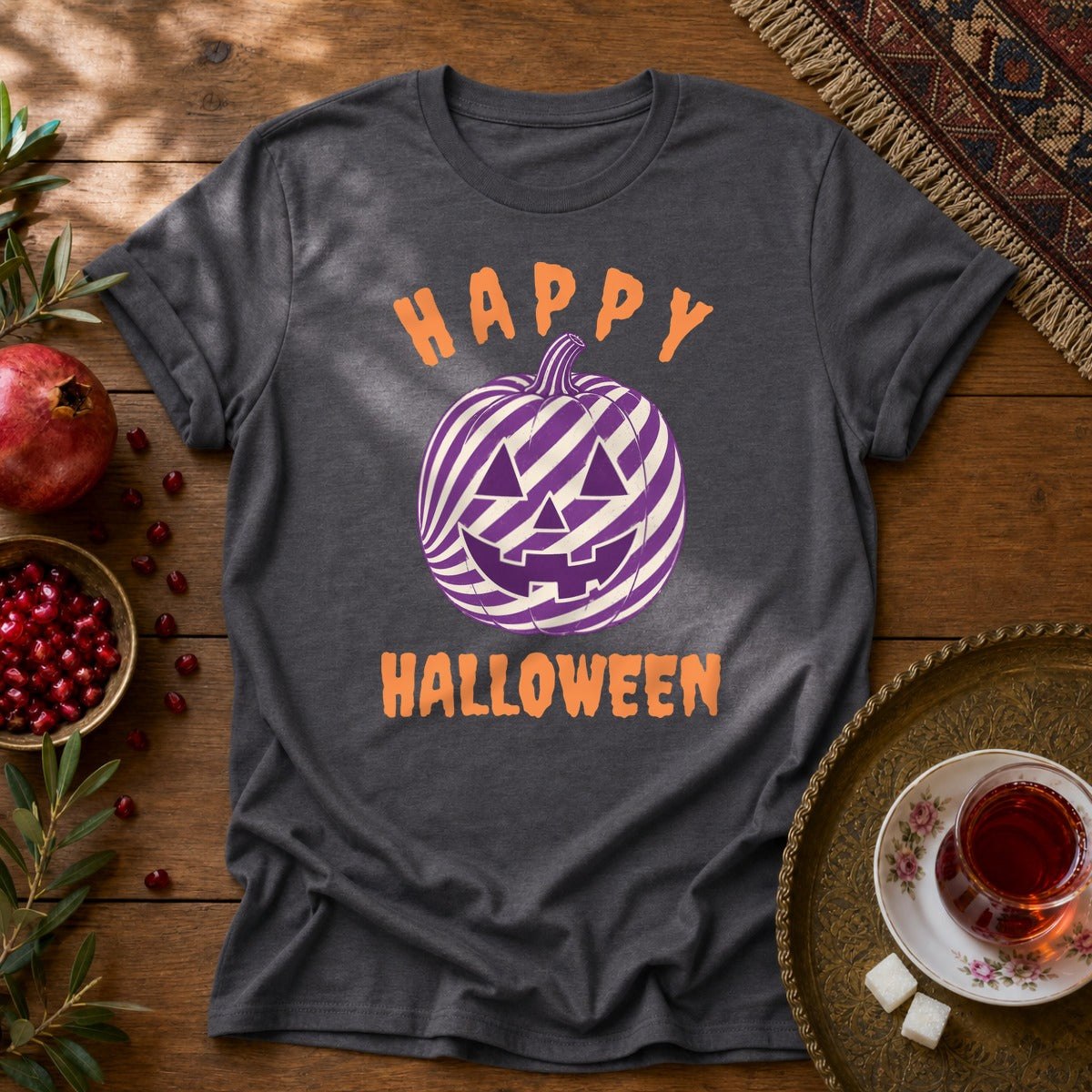 Happy Halloween - Toop Plastici Unisex T-Shirt - Dark Heather
