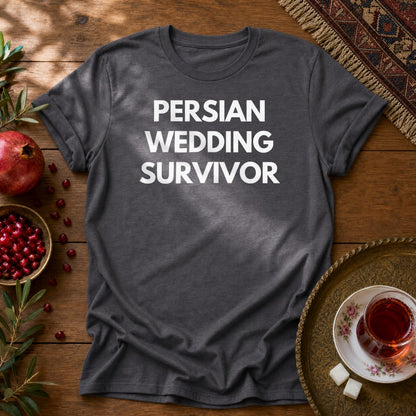 Persian Wedding Survivor Unisex T-Shirt - Dark Heather