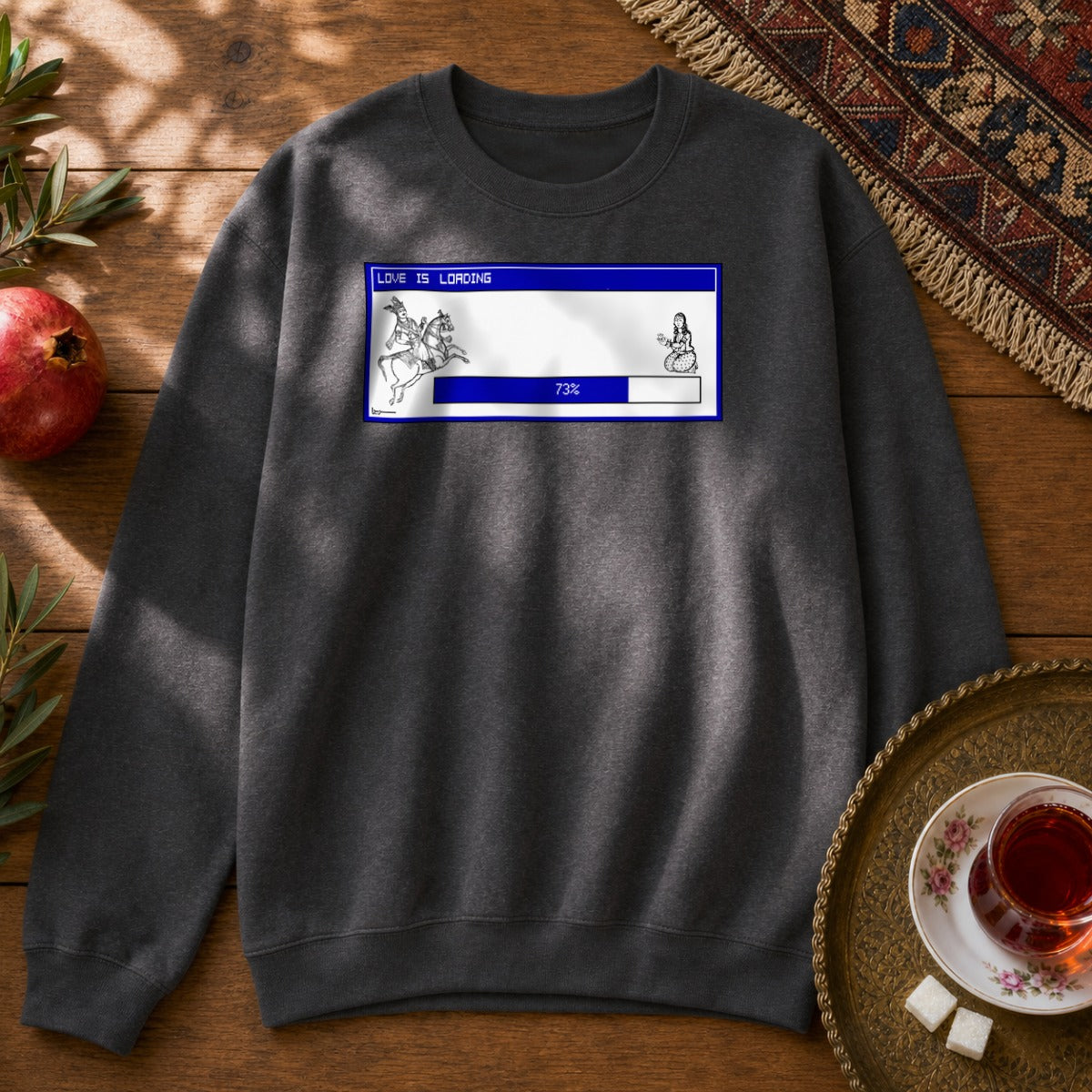 Love is Loading Sweatshirt - Dark Heather