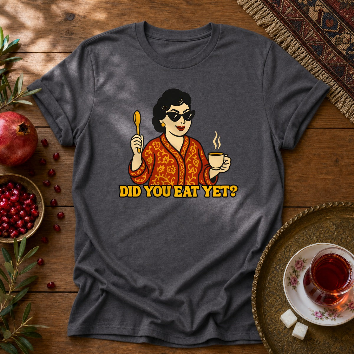 Did you eat yet? 1 Unisex T-Shirt - Dark Heather