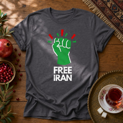 Free Iran Unisex T-Shirt - Dark Heather