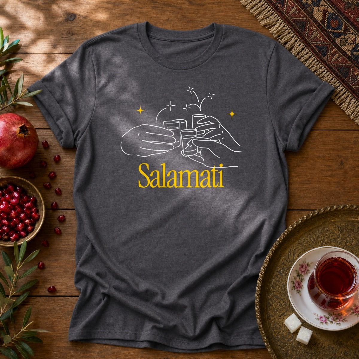 Salamati Shots Unisex T-Shirt - Dark Heather