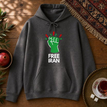 Free Iran Hoodie - Dark Heather