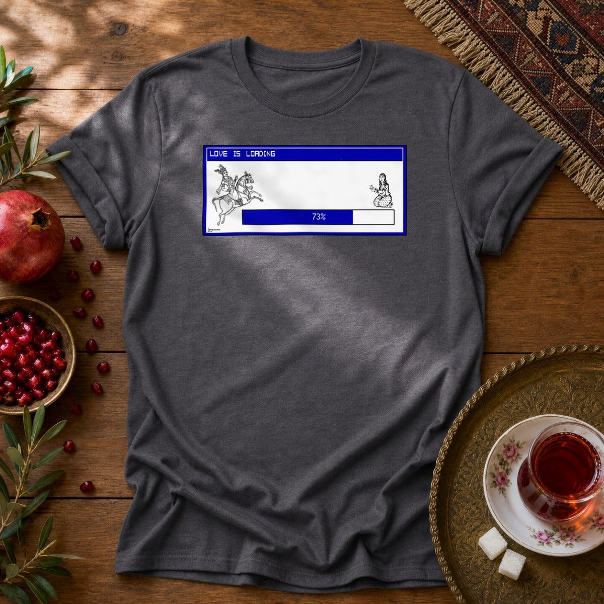 Love is Loading Unisex T-Shirt - Dark Heather
