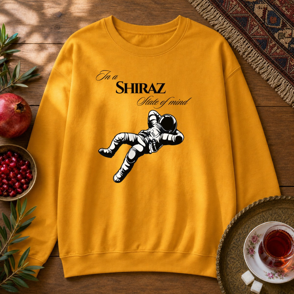 Shiraz State of Mind Sweatshirt - Gold