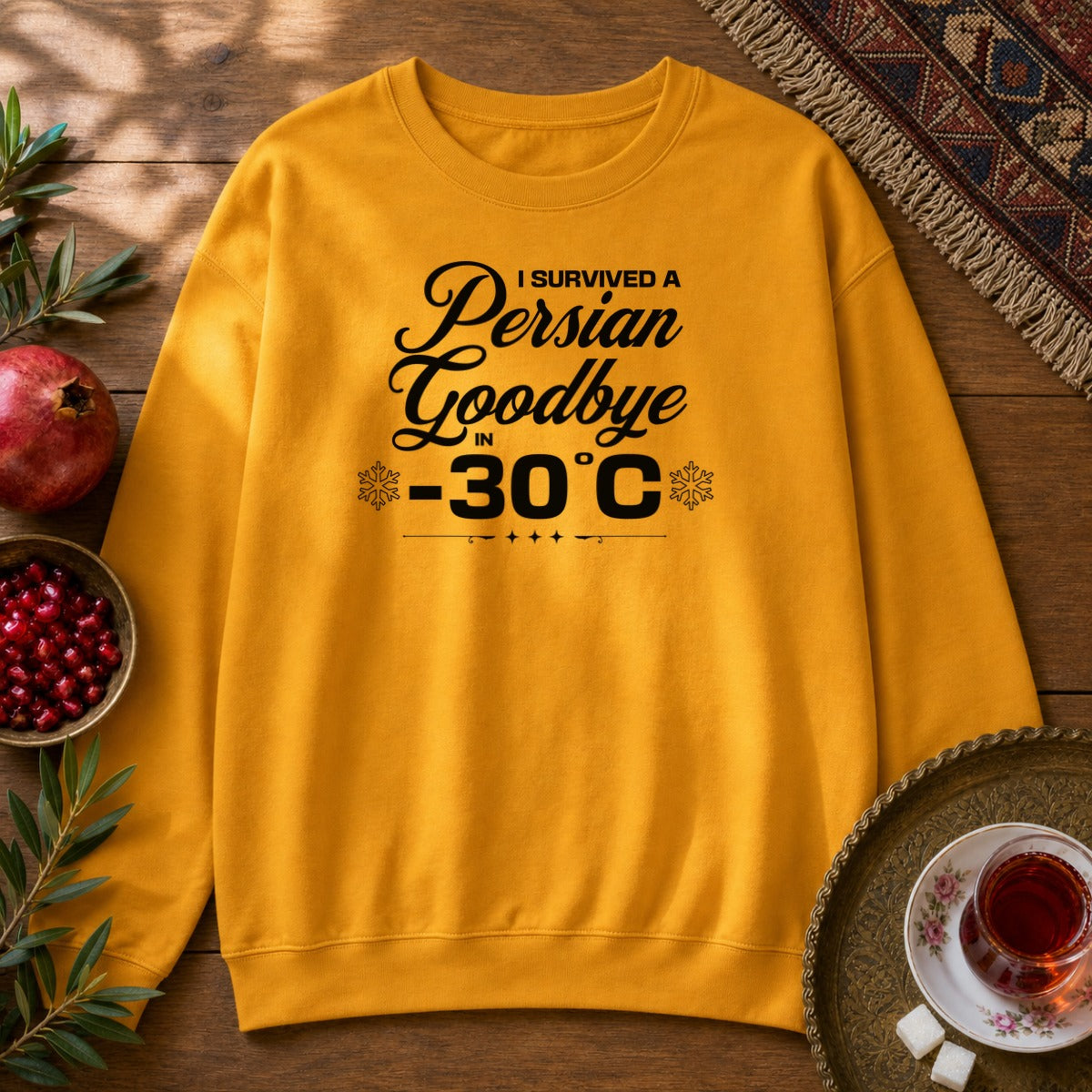 Persian Goodbye Survivor Sweatshirt - Gold