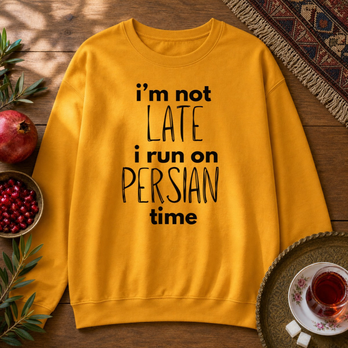 Persian Time Sweatshirt - Gold