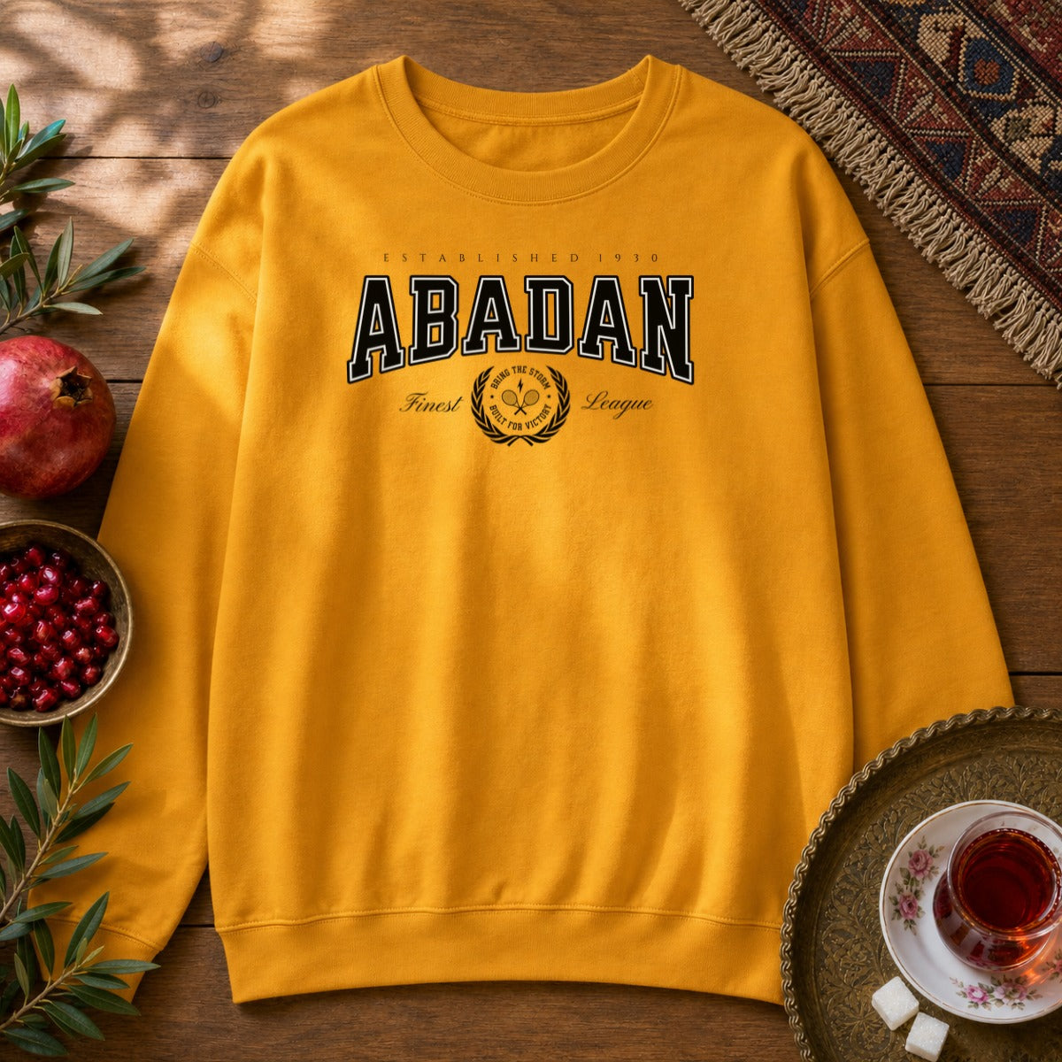 Abadan Tennis Club Sweatshirt - Gold