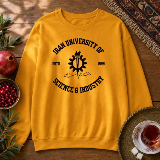 Iran University of Science and Technology Sweatshirt - Gold