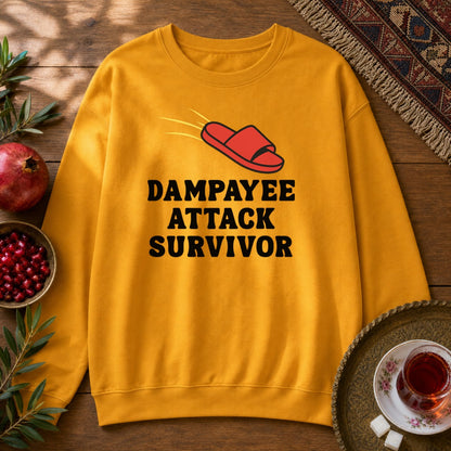 Dampayee Attack Survivor Sweatshirt - Gold