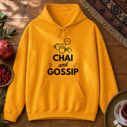 Chai and Gossip Hoodie - Gold