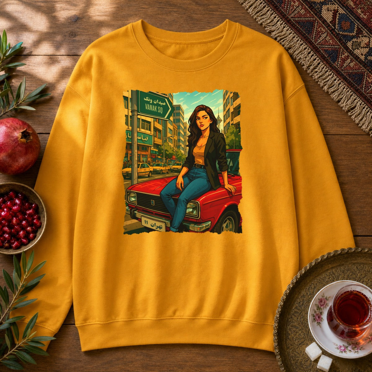 Paykan Girl Sweatshirt - Gold