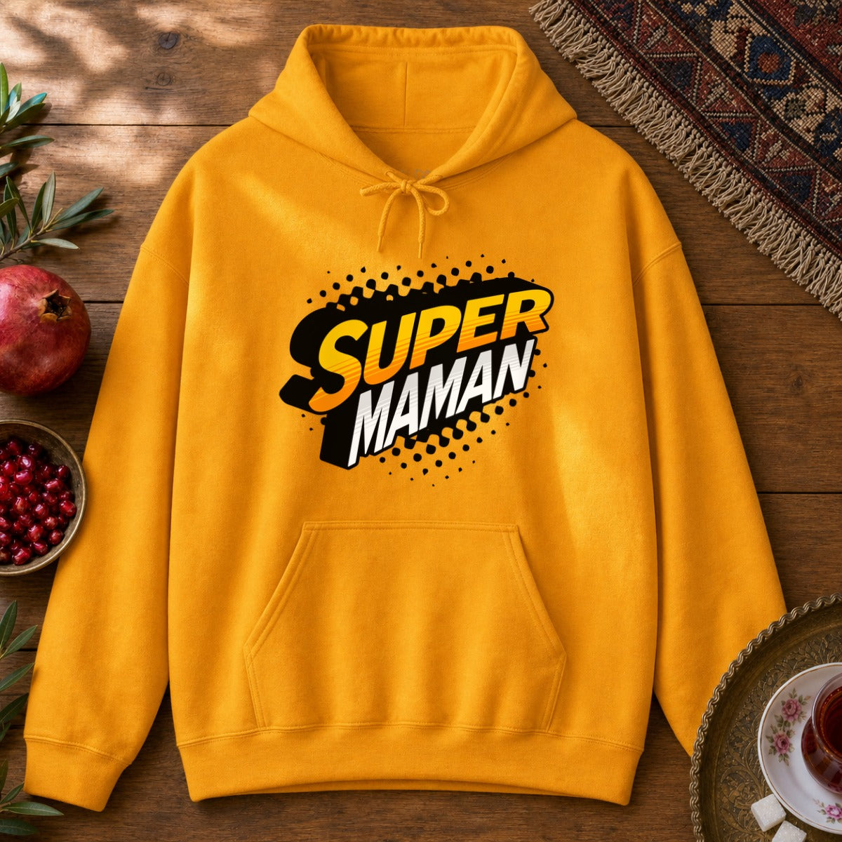 Super Maman Hoodie - Gold