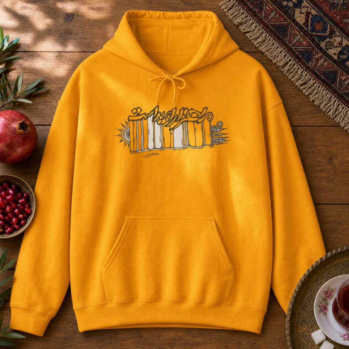 Hezar Omid Hoodie - Gold