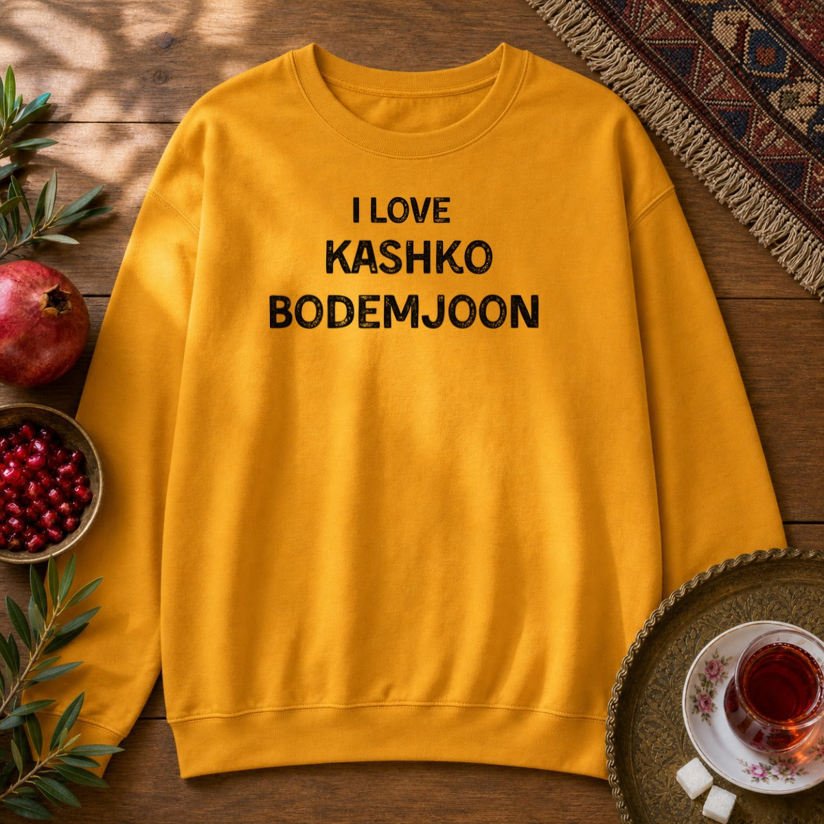 I Love Kashko Bodemjoon Sweatshirt - Gold