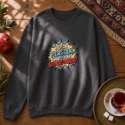 Persian Superpower Sweatshirt - Graphite Heather