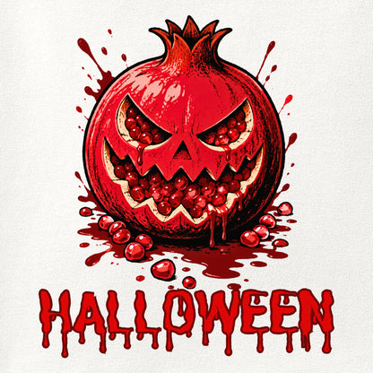 Close-up of the Halloween Anar print showing ink detail on the fabric