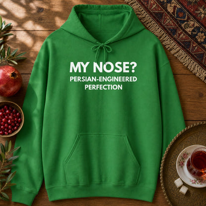 Persian Nose Hoodie - Irish Green