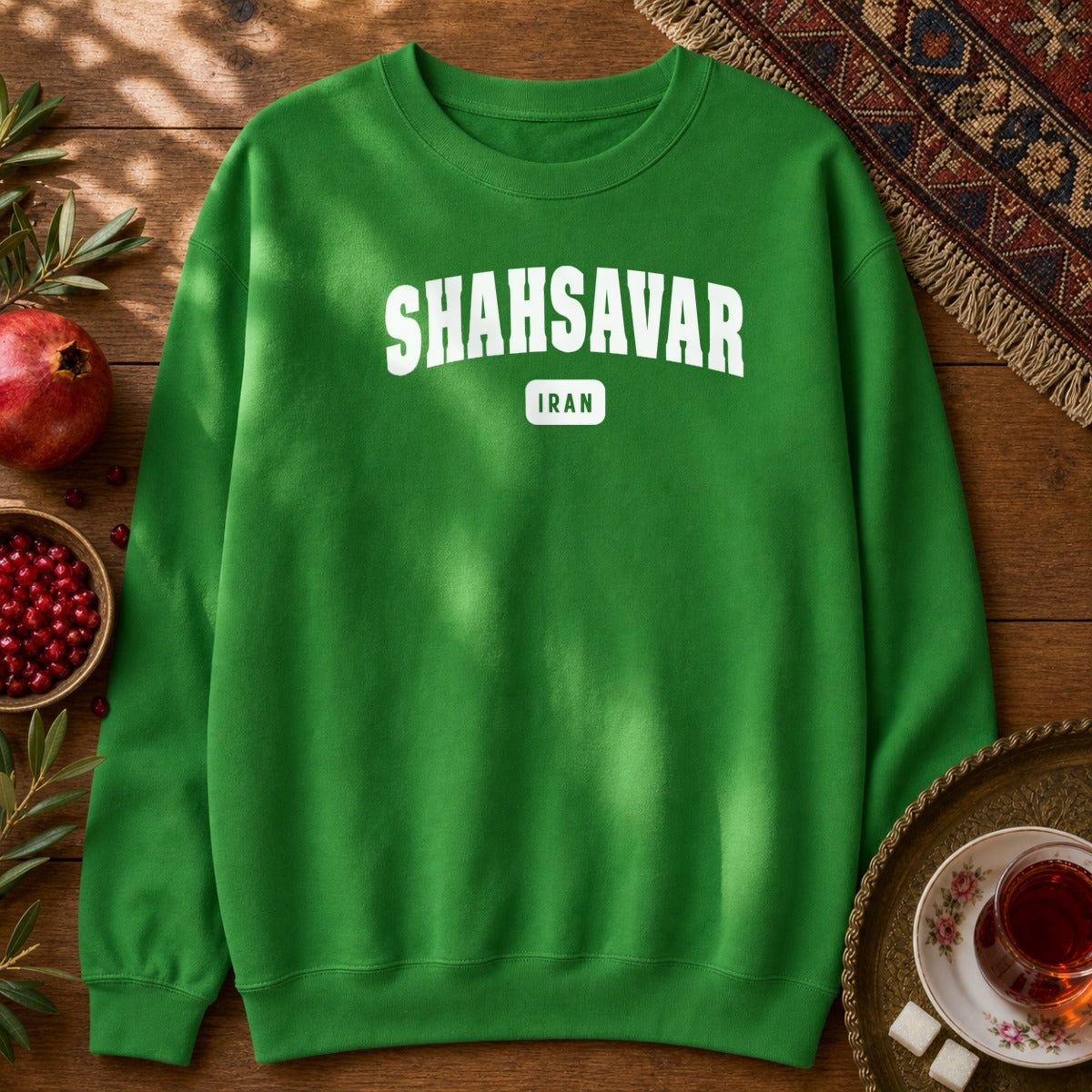 Shahsavar Sweatshirt - Irish Green