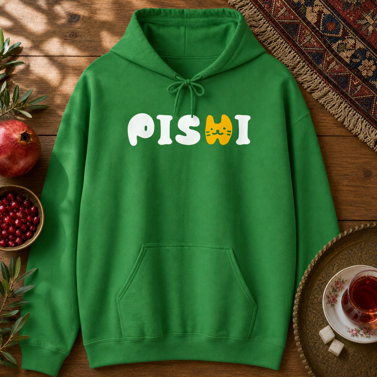 Pishi Type Hoodie - Irish Green