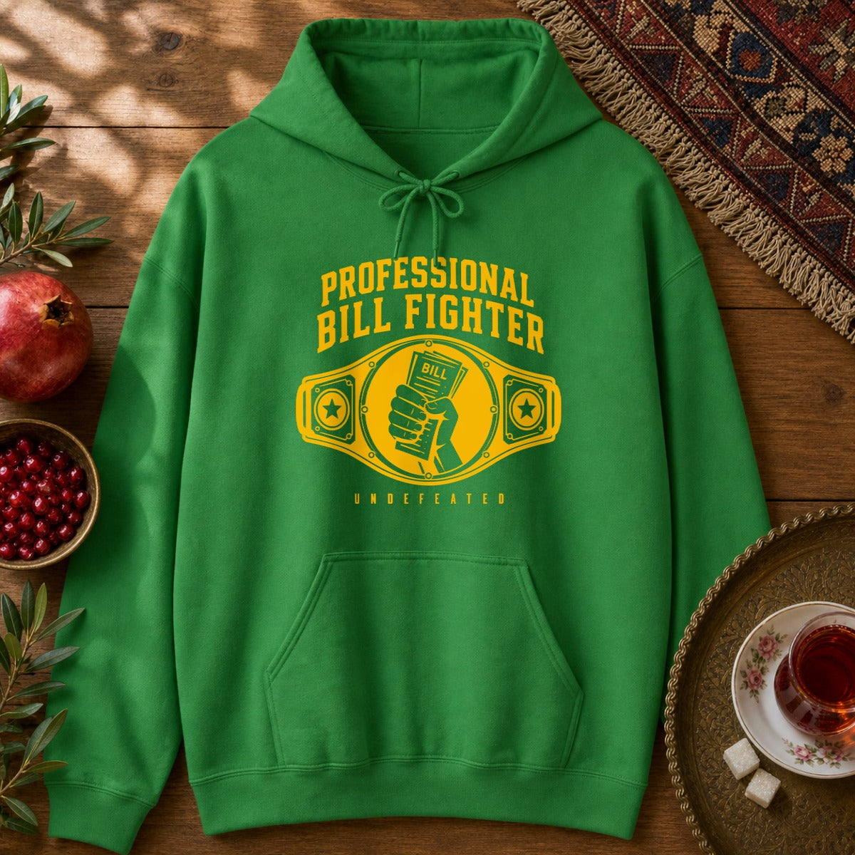 Professional Bill Fighter Hoodie - Irish Green