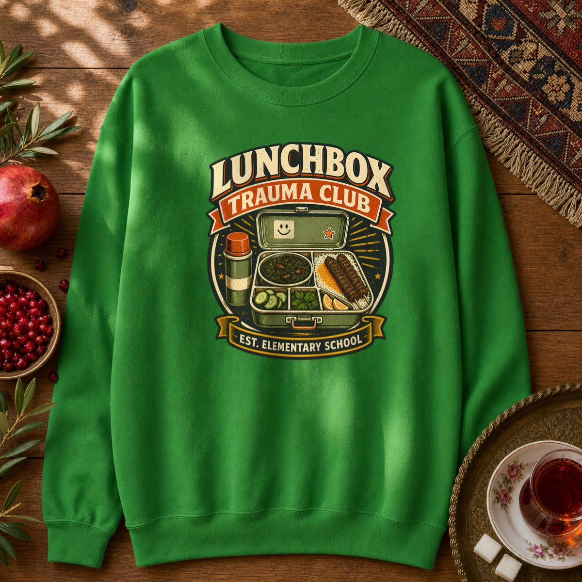 Lunchbox Trauma Club Sweatshirt - Irish Green