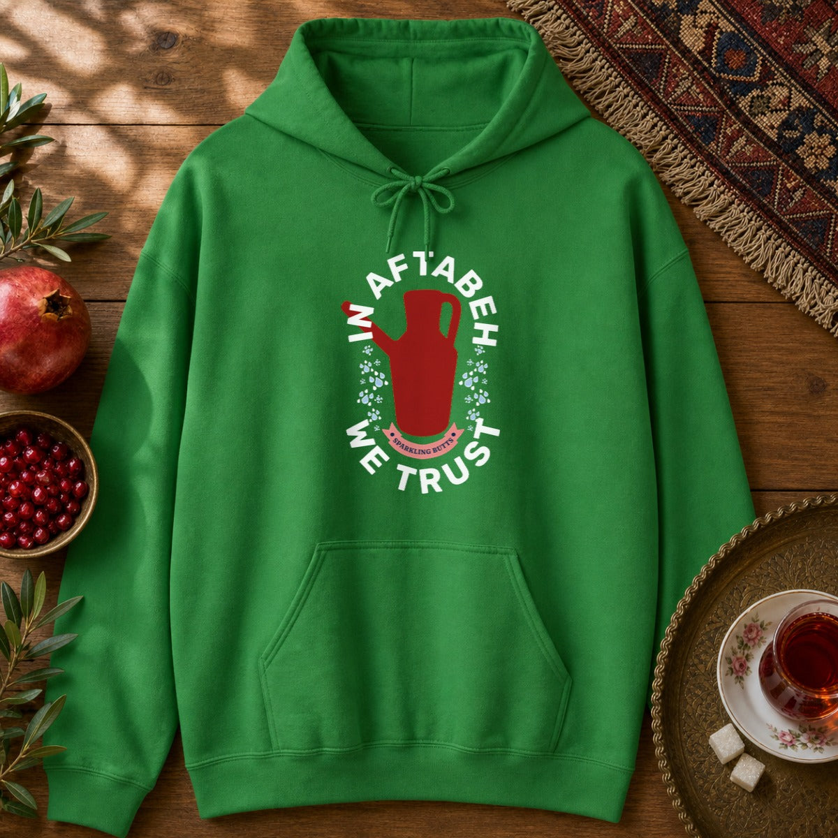 In Aftabeh We Trust Hoodie - Irish Green