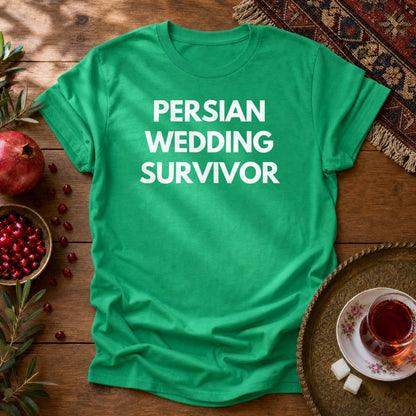 Persian Wedding Survivor Unisex T-Shirt - Irish Green