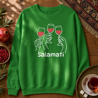 Salamati Wine Sweatshirt - Irish Green