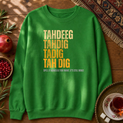 Spelling Tahdeeg Sweatshirt - Irish Green