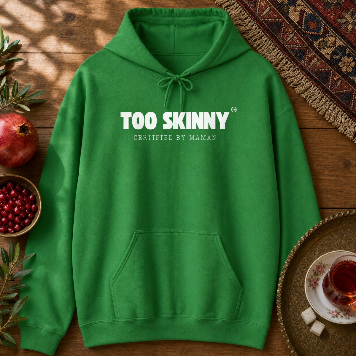 Too Skinny Hoodie - Irish Green