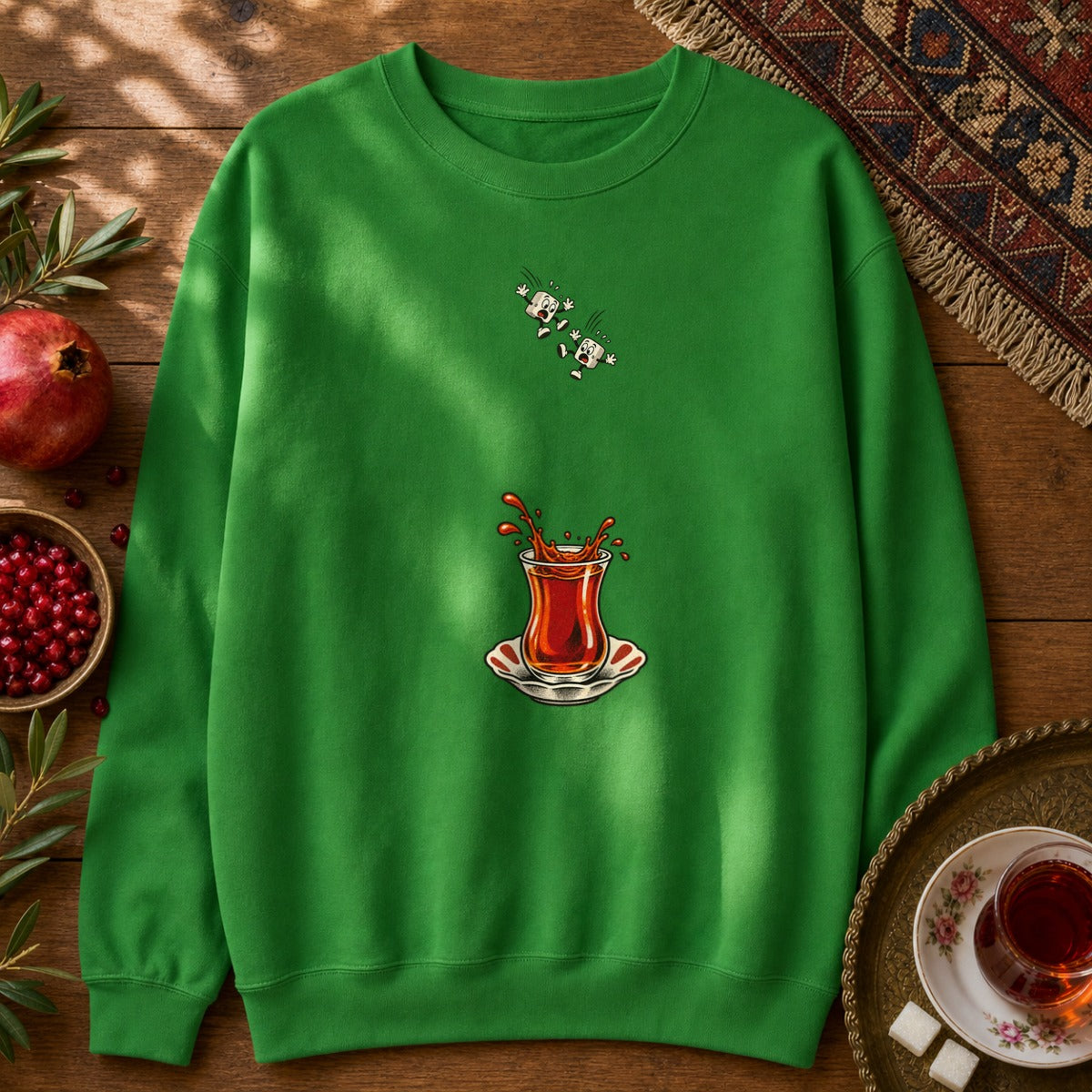 Diving Ghands Sweatshirt - Irish Green