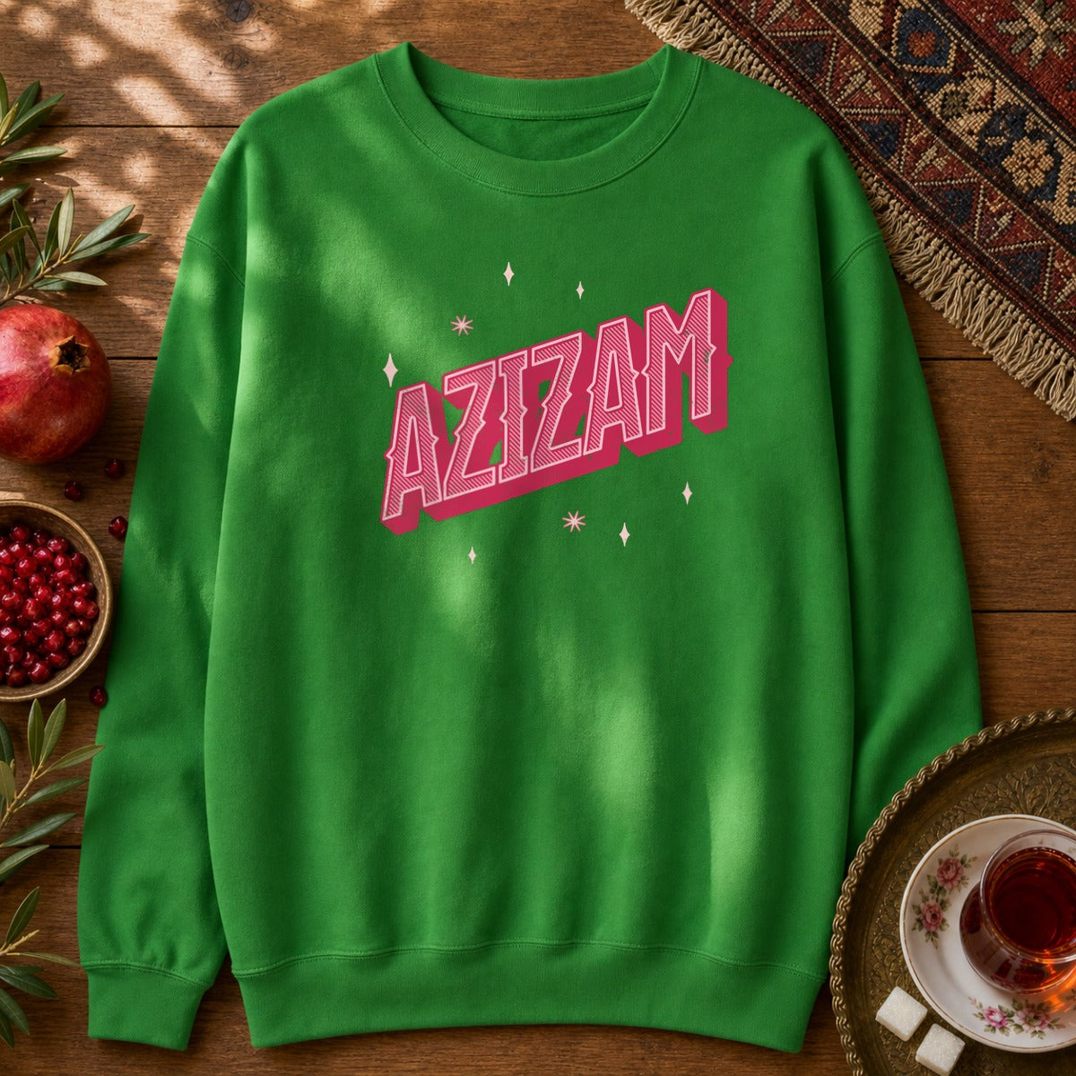 Azizam Vintage Sweatshirt - Irish Green
