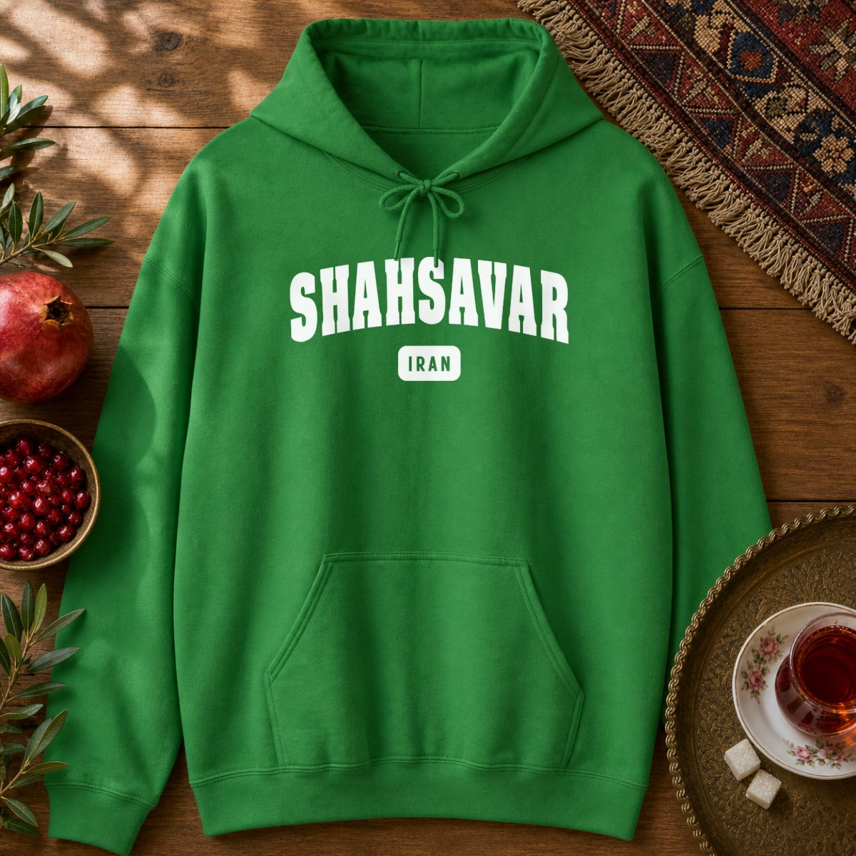 Shahsavar Hoodie - Irish Green