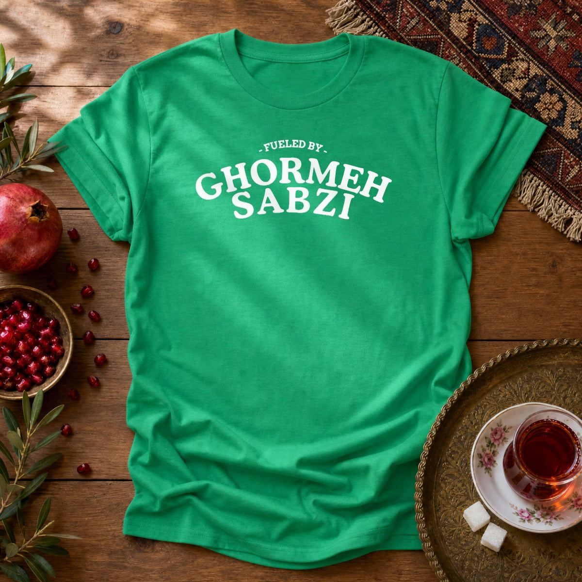 Fueled by Ghormehsabzi Unisex T-Shirt - Irish Green