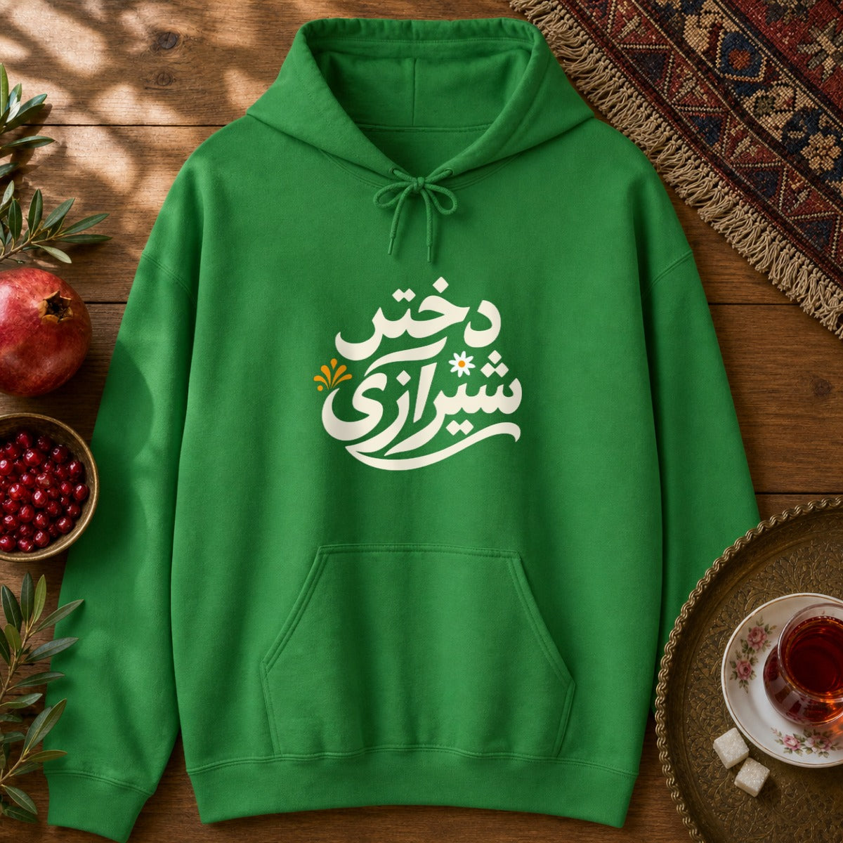 Dokhtar Shirazi Hoodie - Irish Green