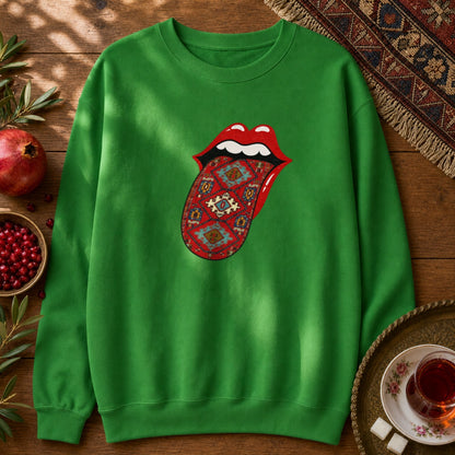 Hot Lips Sweatshirt - Irish Green