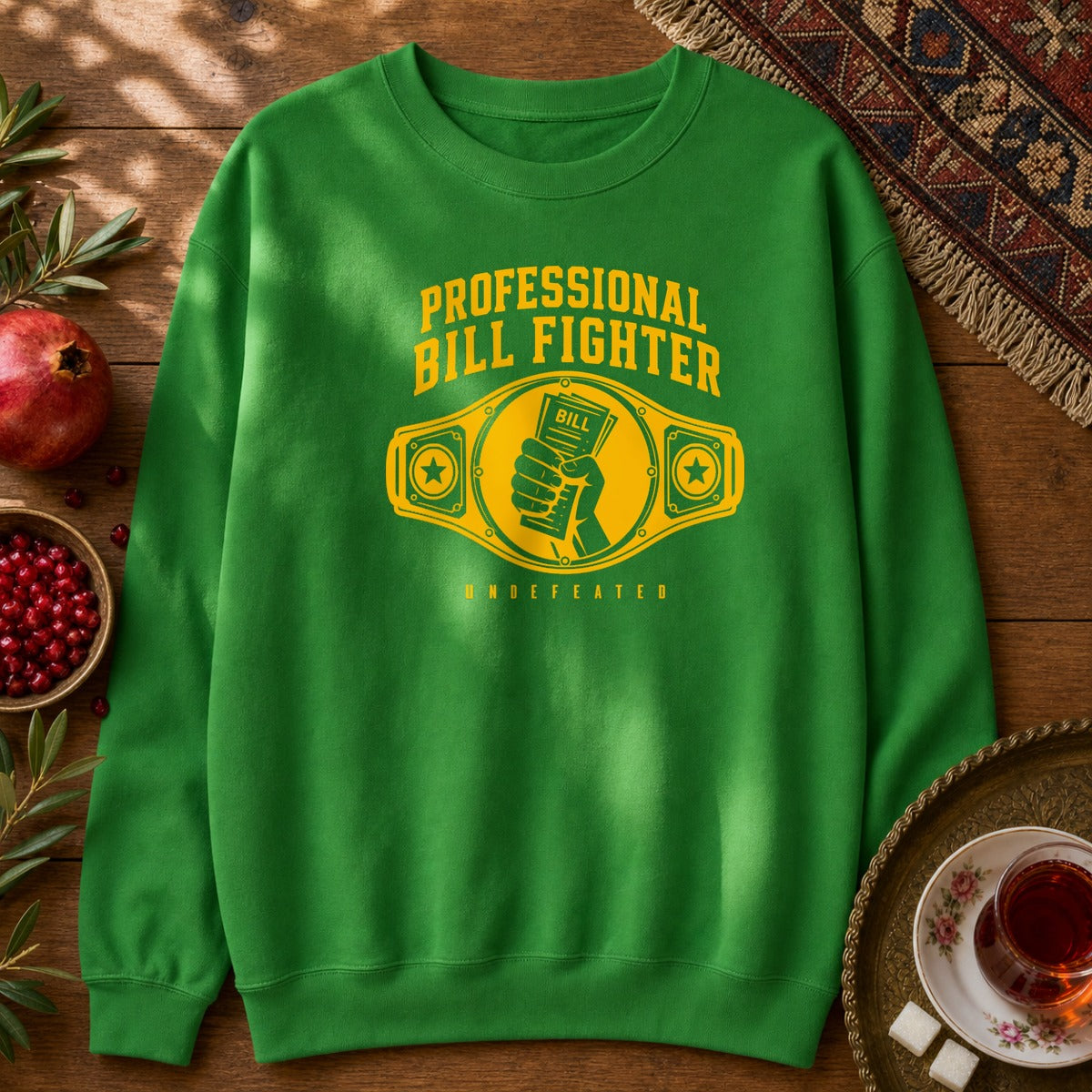 Professional Bill Fighter Sweatshirt - Irish Green