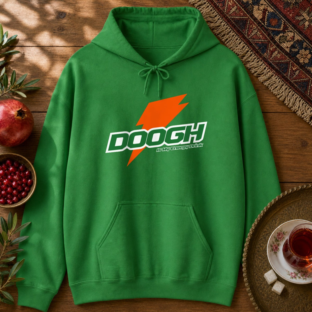 Doogh is My Energy Drink Hoodie - Irish Green