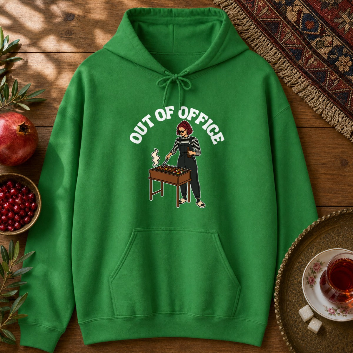 Out of Office - Female Hoodie - Irish Green