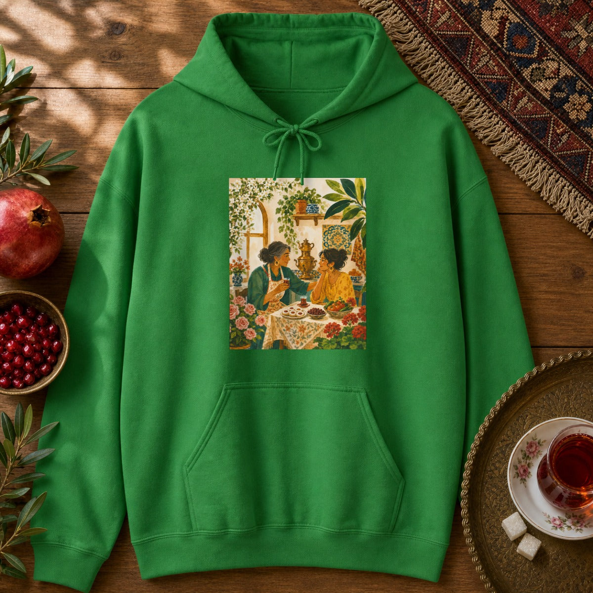 Maman's Kitchen Hoodie - Irish Green