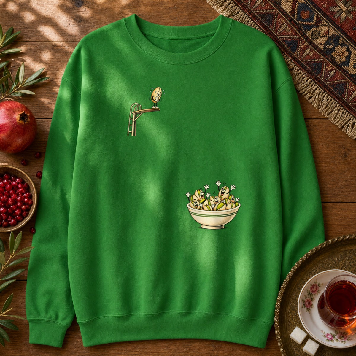 Diving Pistachio Sweatshirt - Irish Green