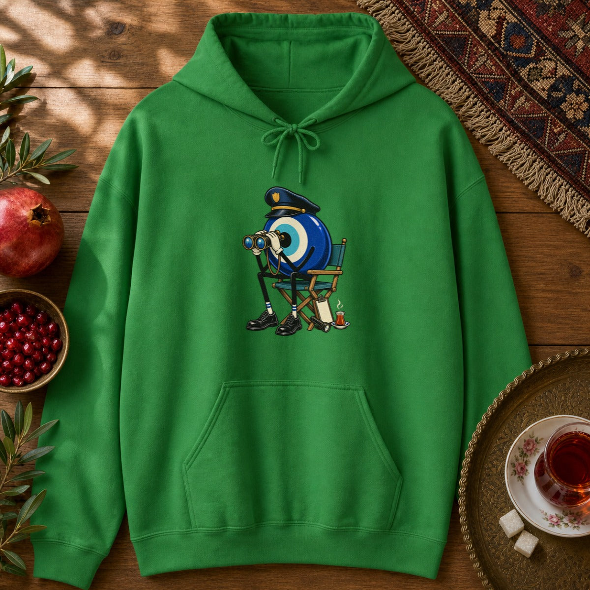 Nazar Guard Hoodie - Irish Green