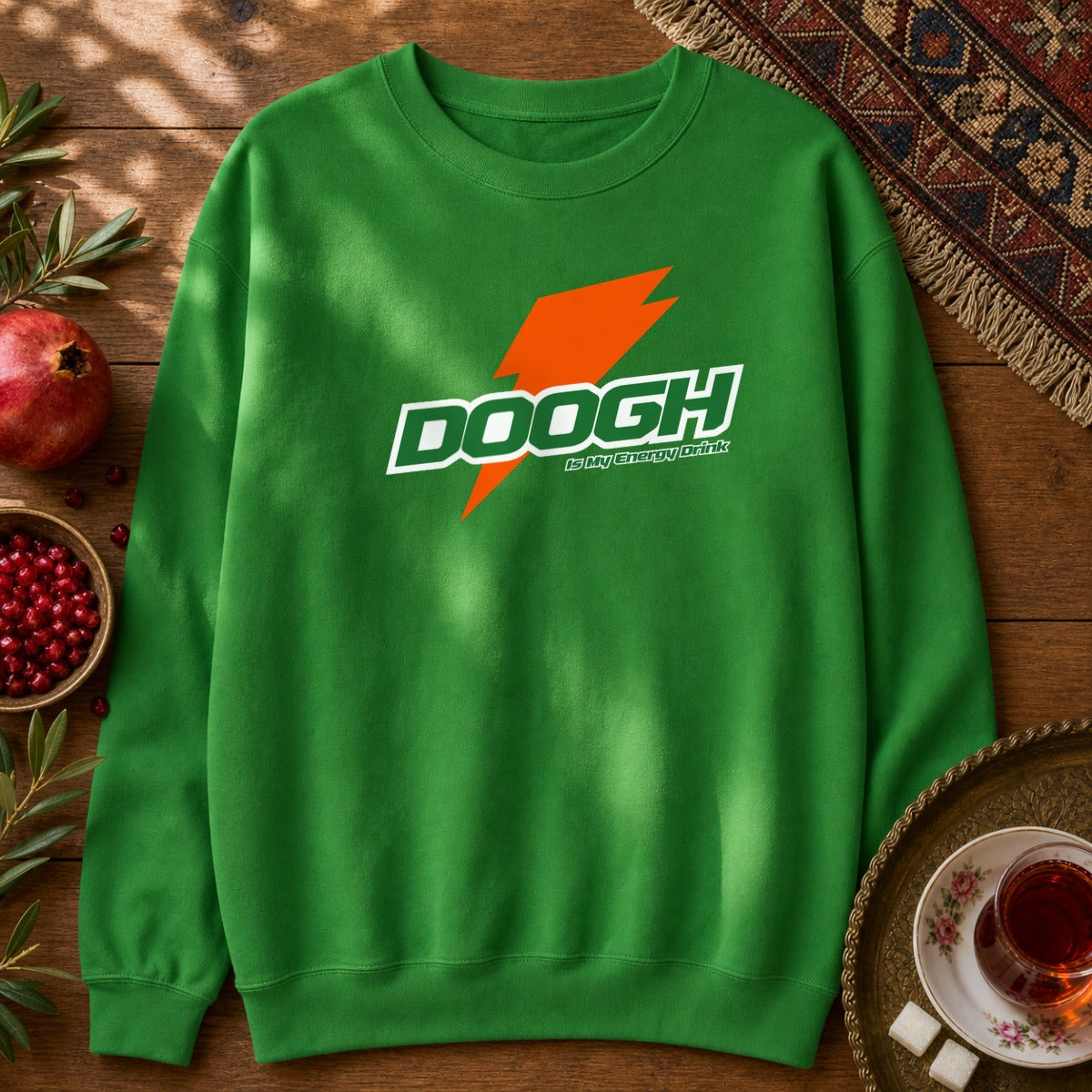 Doogh is My Energy Drink Sweatshirt - Irish Green