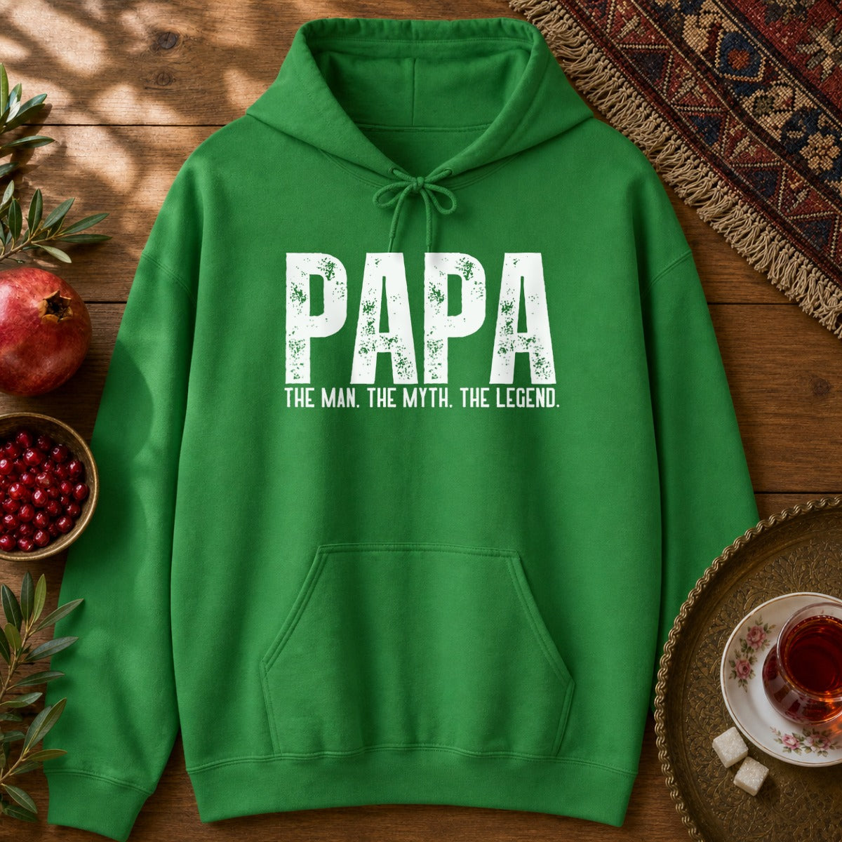 Papa, the myth Hoodie - Irish Green