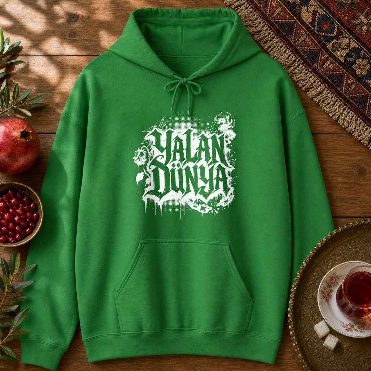 Yalan Dunya Hoodie - Irish Green