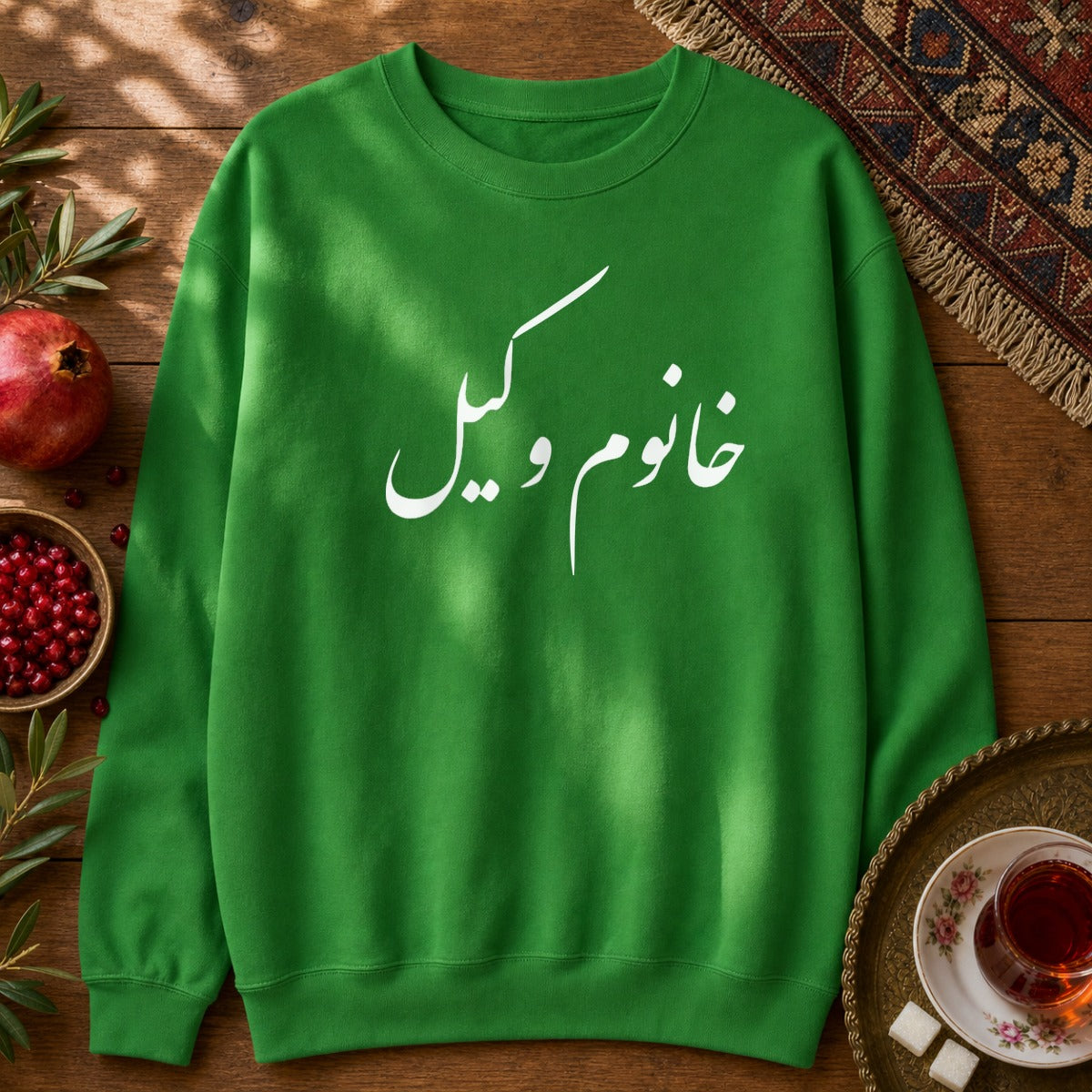 Khanoom Vakil Sweatshirt - Irish Green