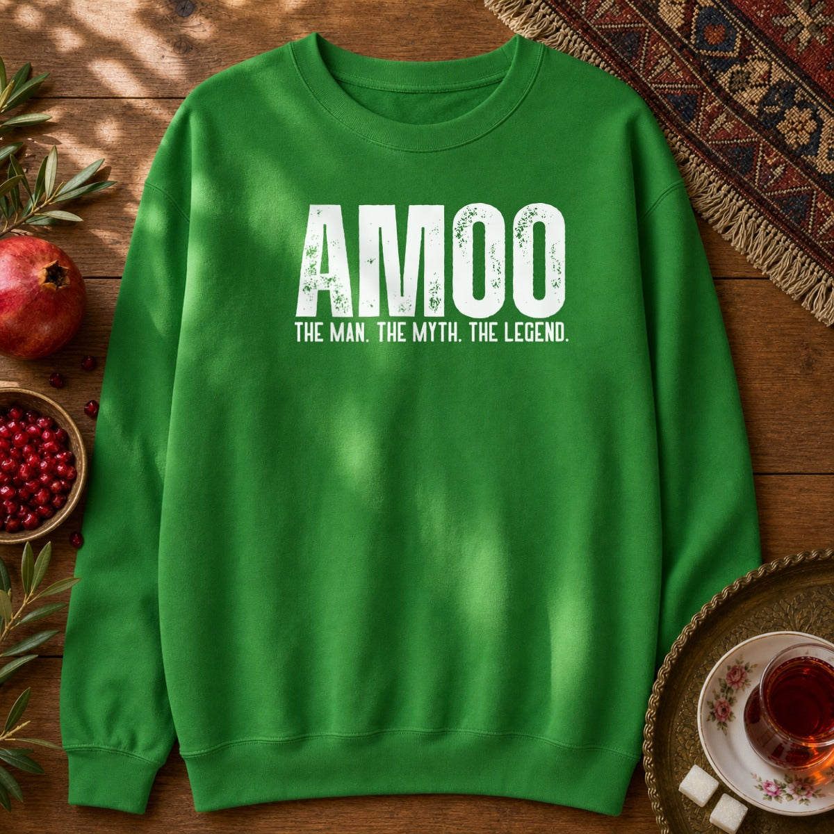 Amoo, the myth Sweatshirt - Irish Green